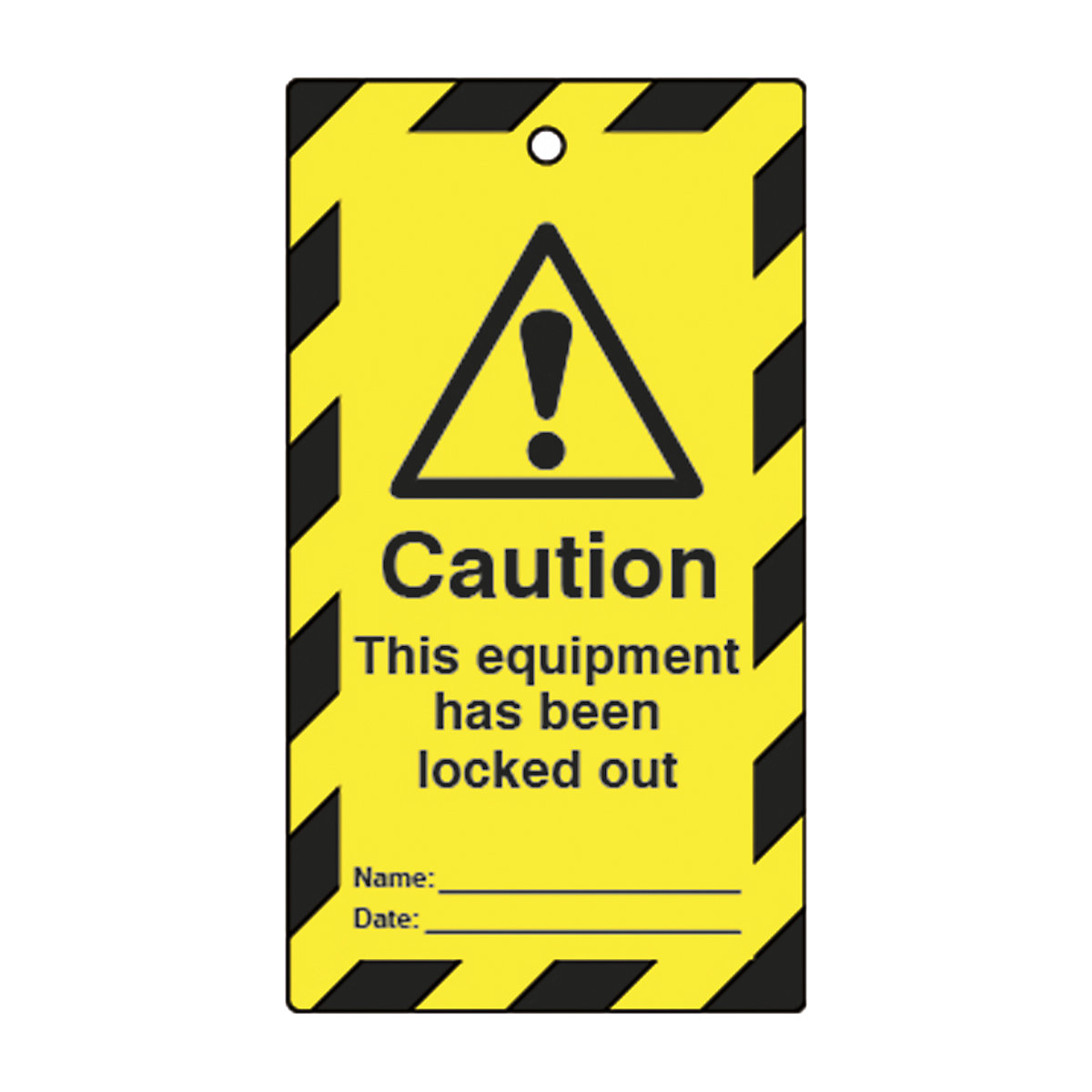 Double Sided Lockout Tags