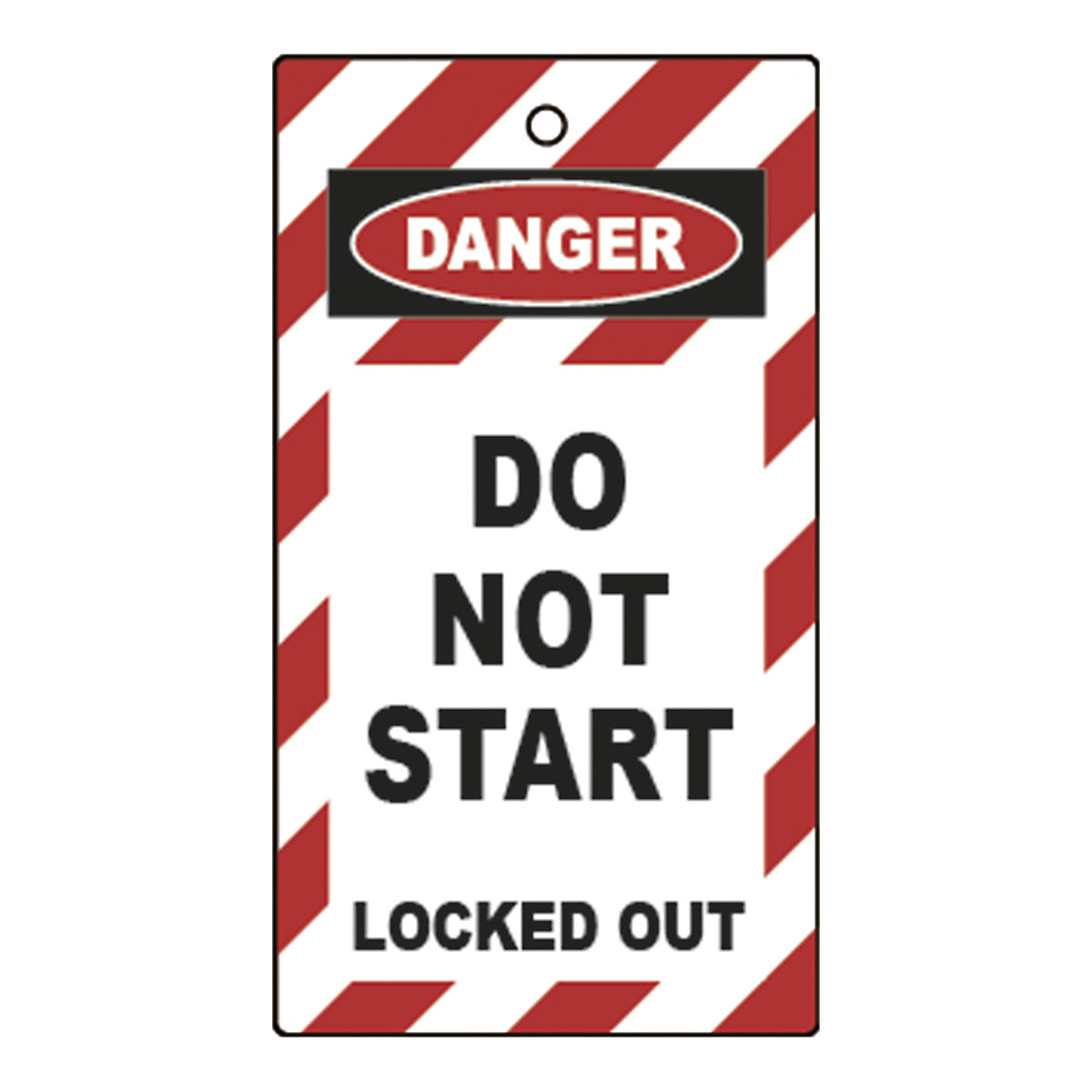 Double Sided Lockout Tags