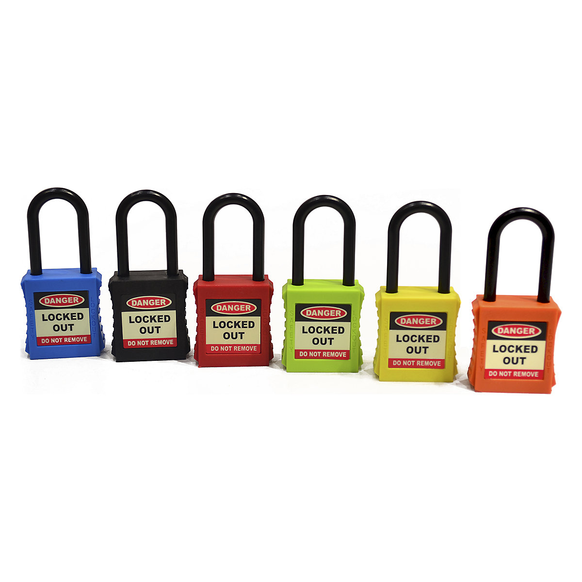 Safety Lockout Padlocks Nylon Shackle