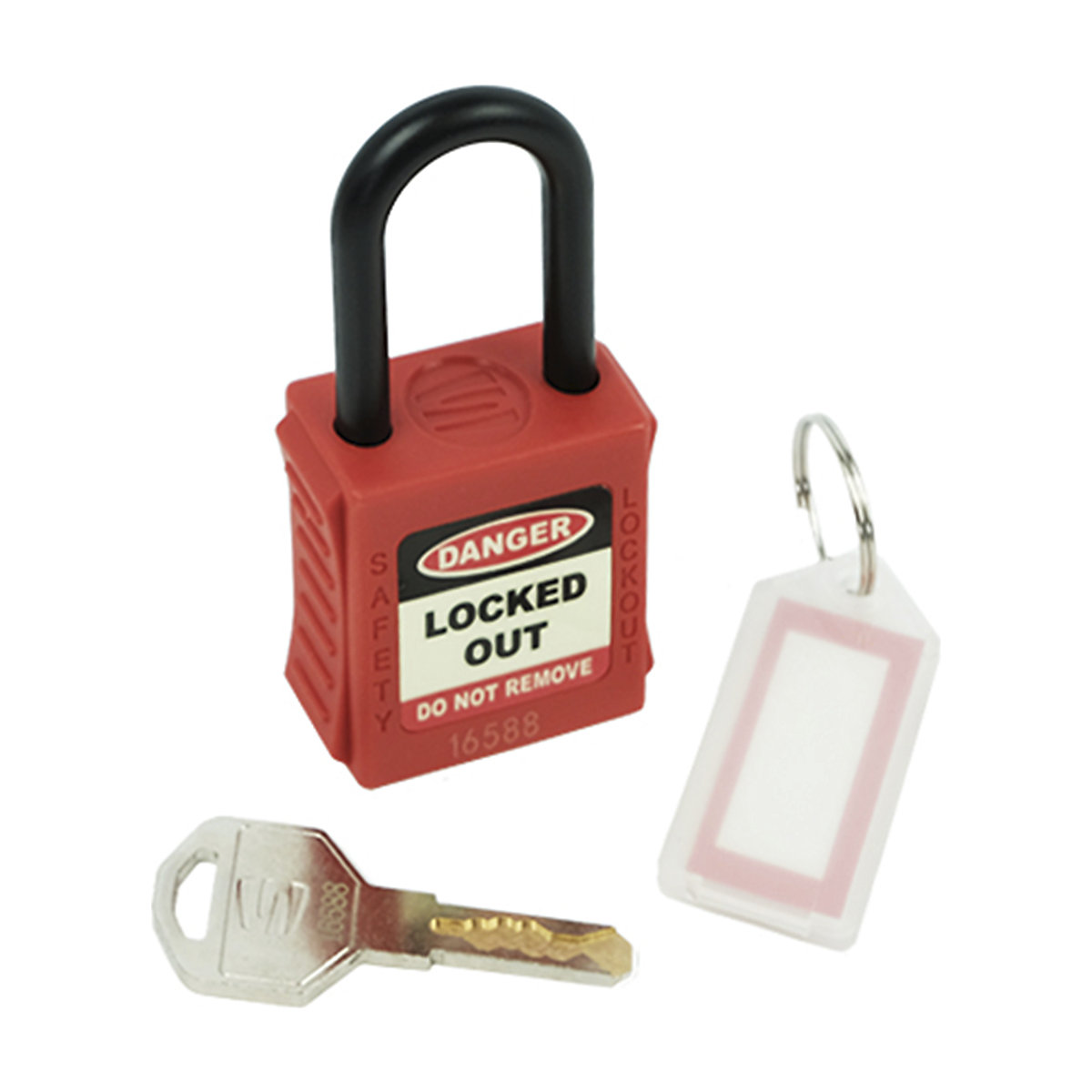 Safety Lockout Padlocks Nylon Shackle