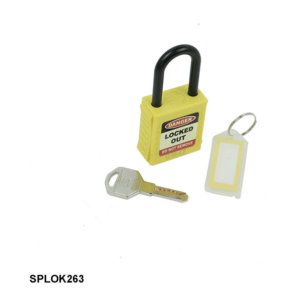 Safety Lockout Padlocks Nylon Shackle (Product illustration 4)-3