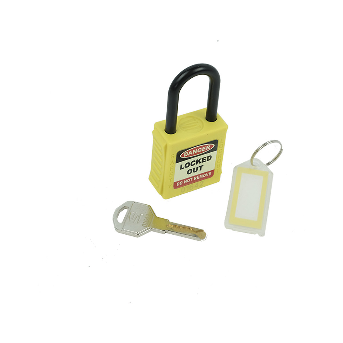 Safety Lockout Padlocks Nylon Shackle, Safety Lockout Padlocks Nylon Shackle, Di-electric Padlock | Nylon Shackle | Yellow-2