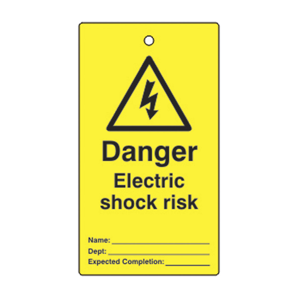 Single Sided Lockout Tags
