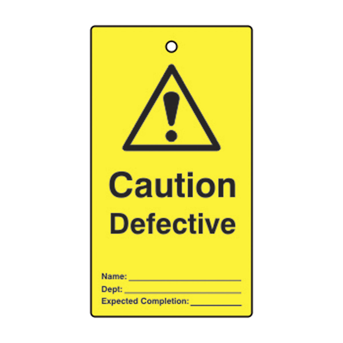 Single Sided Lockout Tags