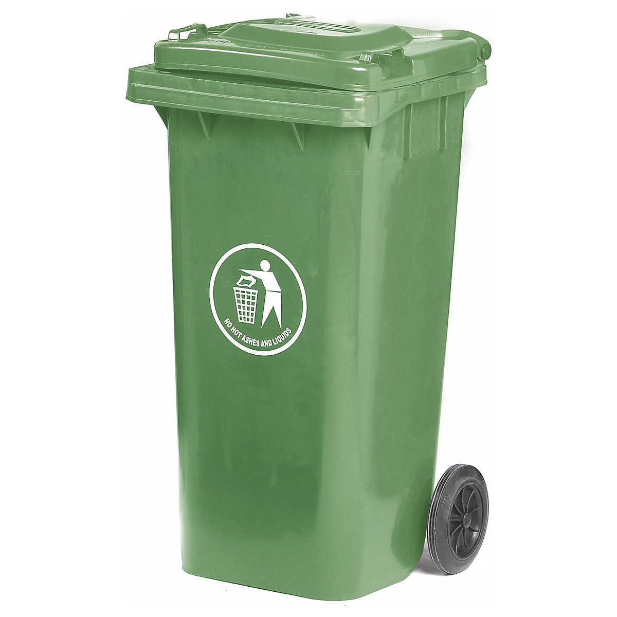 120 Litre Wheelie Bins, 120 Litre Wheelie Bins, Wheelie Bin | 940h x 460w x 550d mm | 120L | Green-3