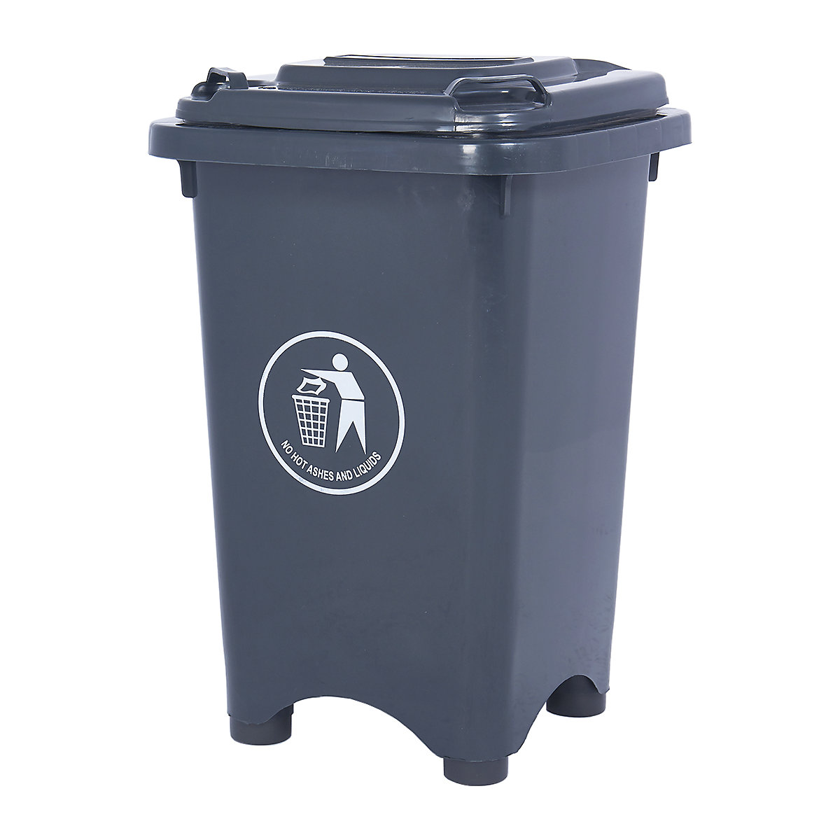 50 Litre Bins with Feet, 50 Litre Bins with Feet, Bin with Feet | 650h x 470w x 420d mm | 50L | Dark Grey-3