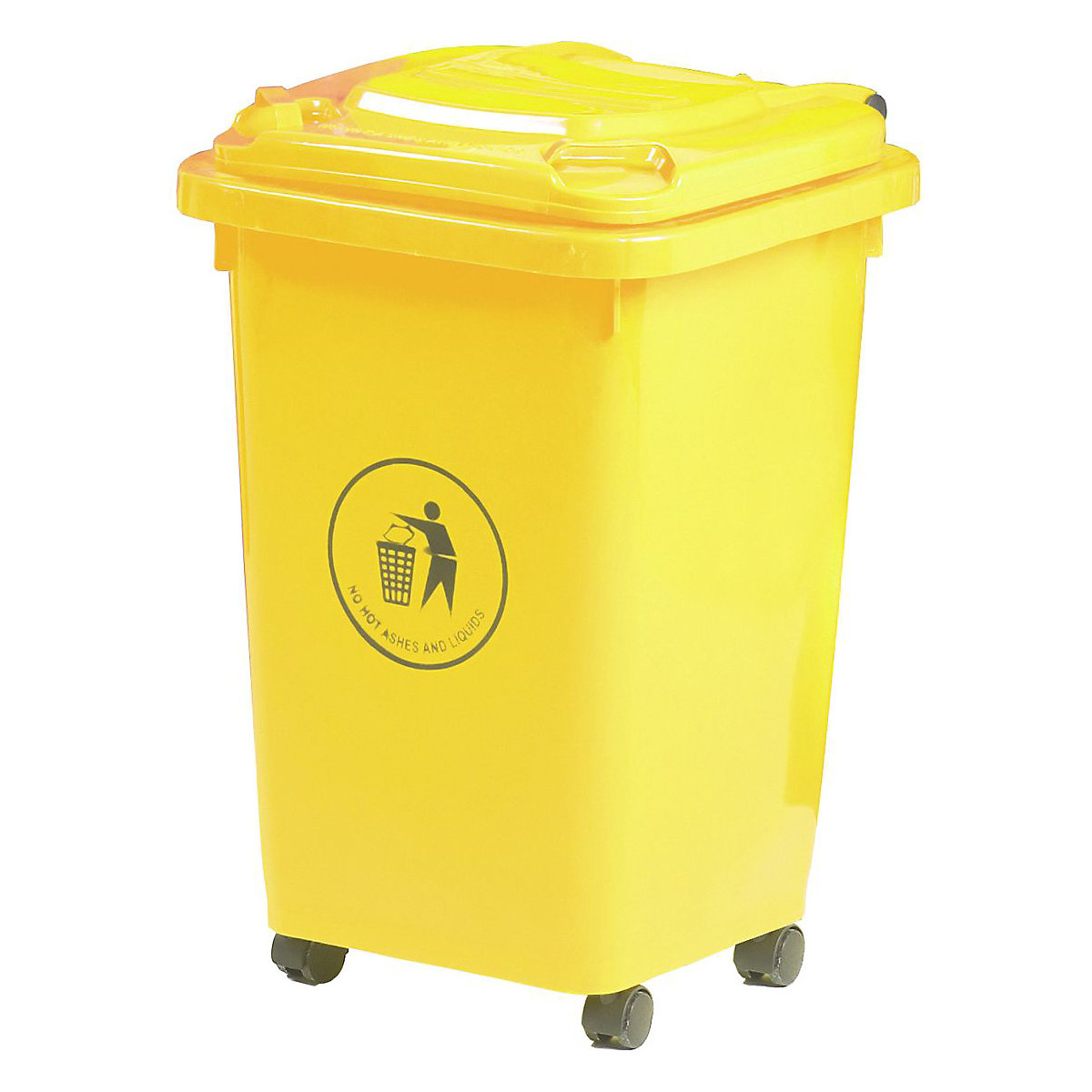 50 Litre Wheelie Bins, 50 Litre Wheelie Bins, Wheelie Bin | 650h x 420w x 470d mm | 50L | Yellow-4