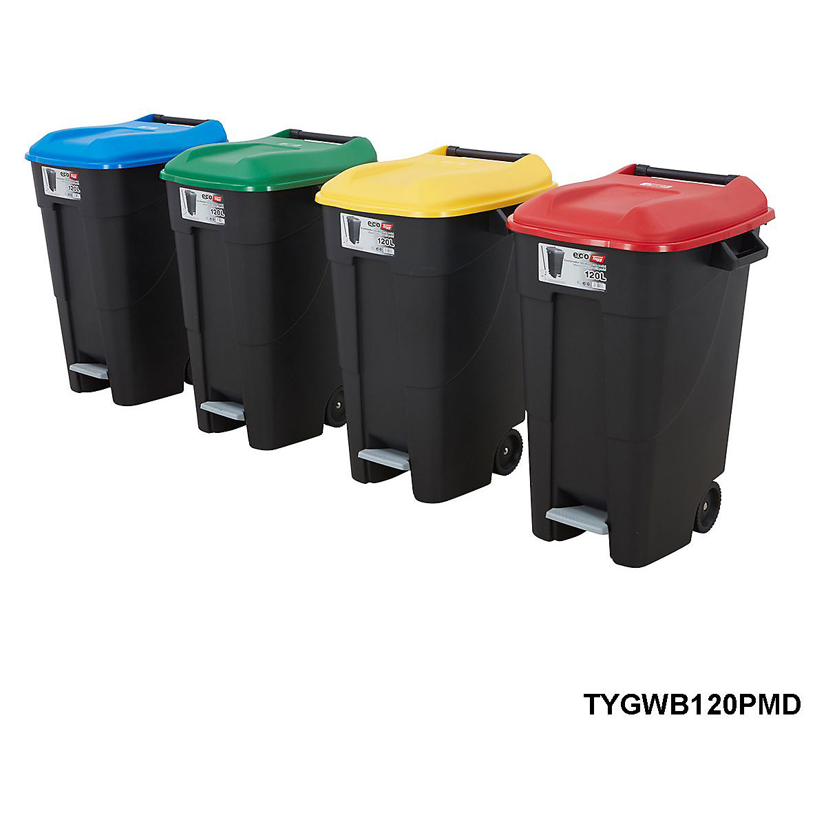 BiGDUG Essentials 4x 120 Litre Wheelie Bin Mega Deal (Product illustration 3)-2