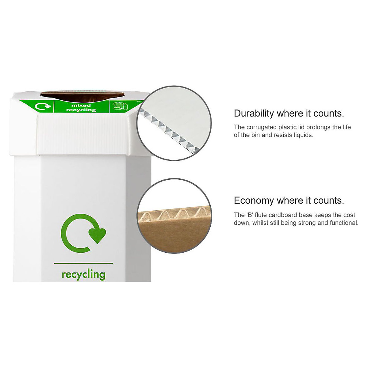 Cardboard Recycling Bins (Product illustration 4)-3