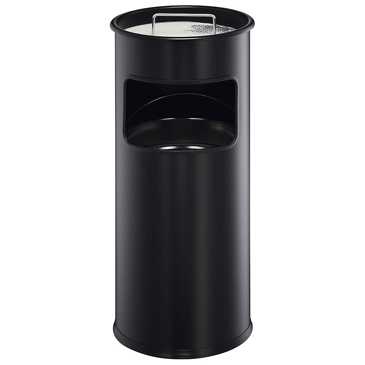 Durable Metal Waste Bins with Sand Ashtray