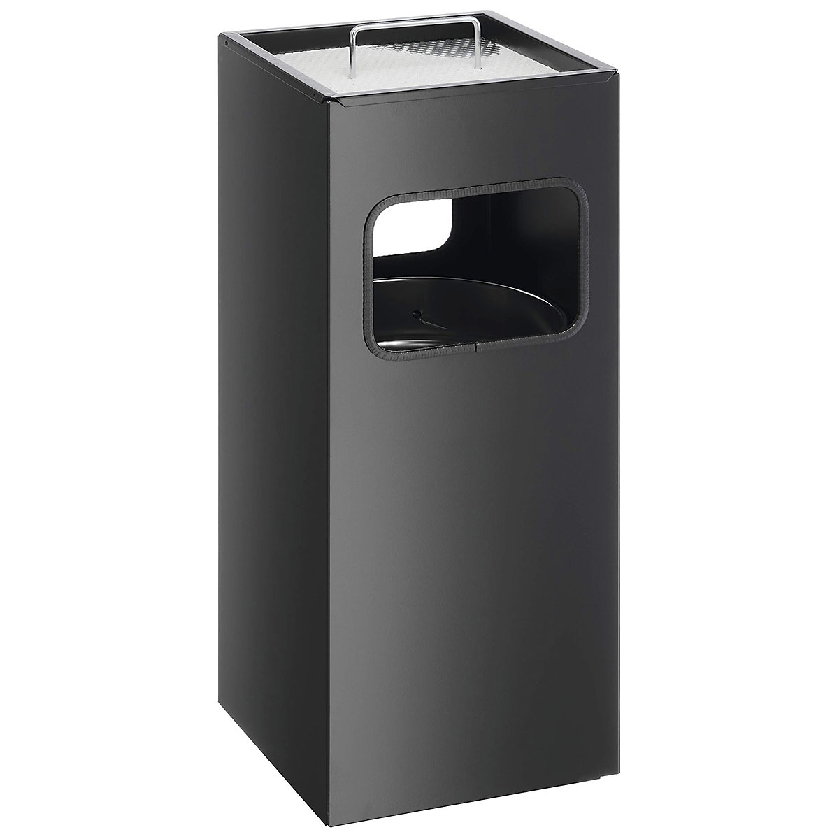 Durable Metal Waste Bins with Sand Ashtray