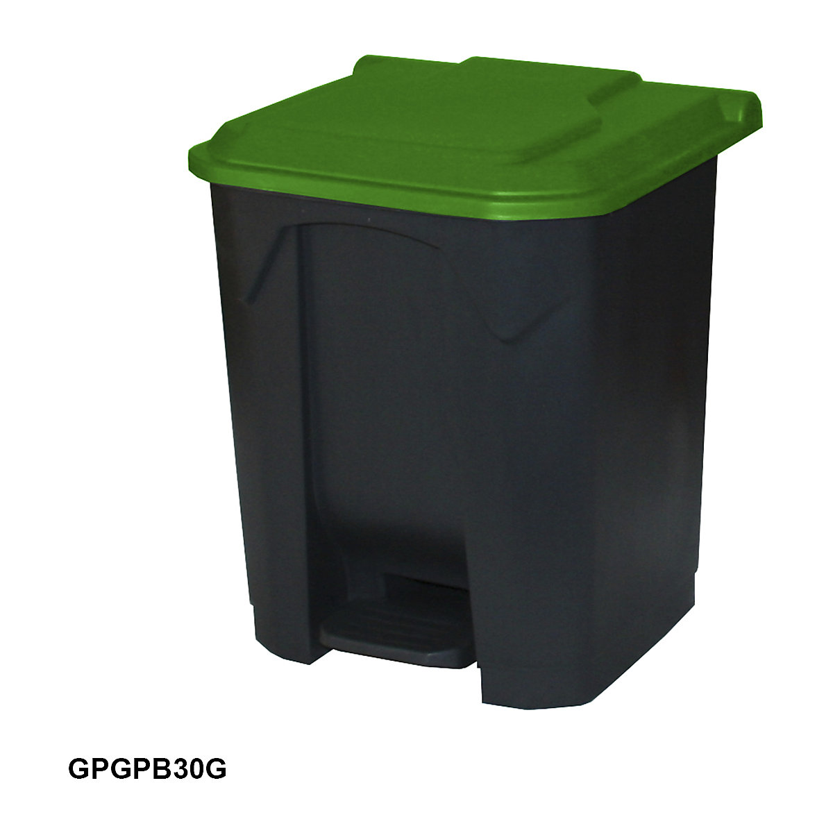 Grey Pedal Bins with Colour Lid Options (Product illustration 5)-4