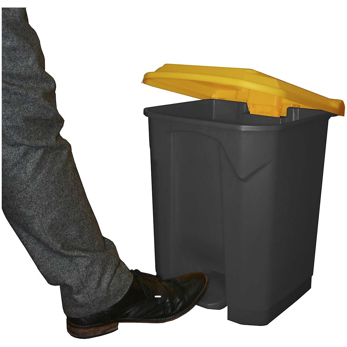 Grey Pedal Bins with Colour Lid Options (Product illustration 7)-6