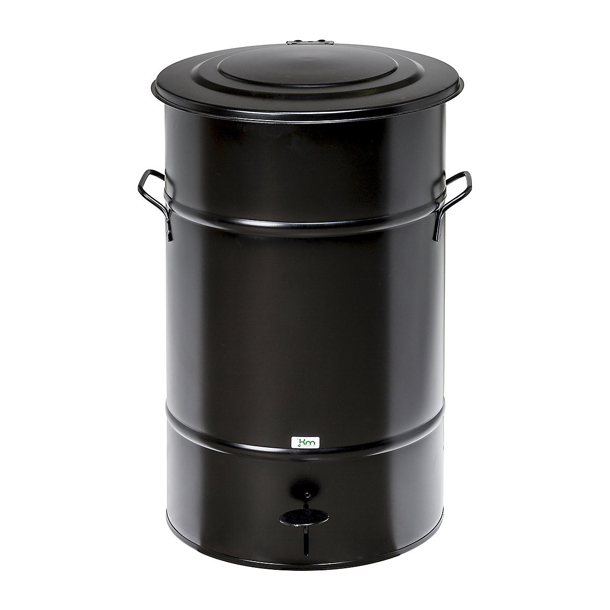 Kongamek Metal Waste Bins, Kongamek Metal Waste Bins, Kongamek Metal Waste Bin | 630h x 415w x 415d mm | Black | 70L-7