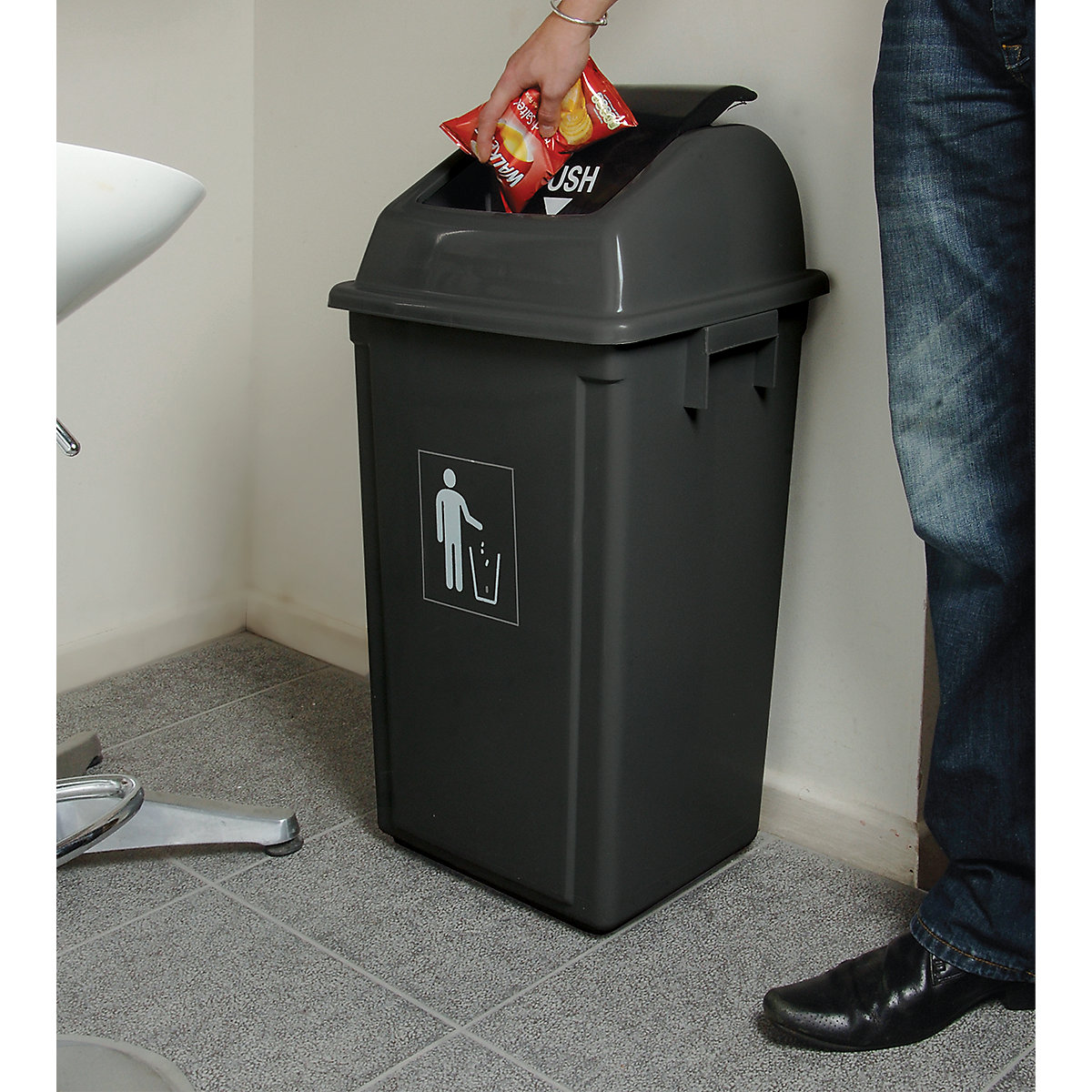 Push Flap Waste Bins