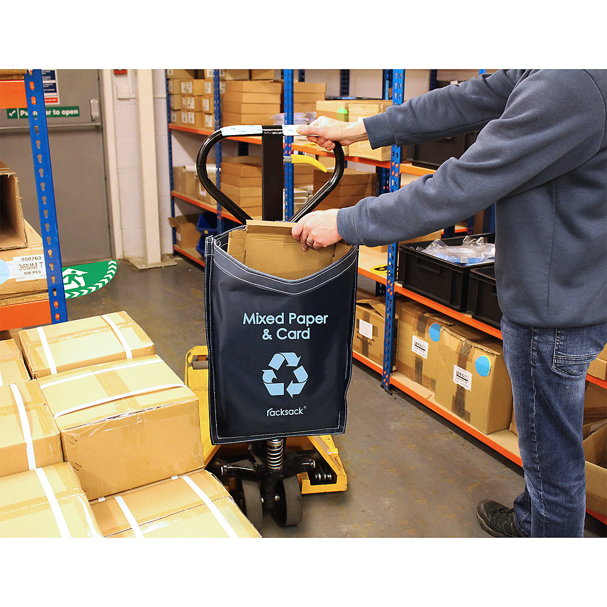 Racksack Nano | Waste & Recycling Sacks for Forklifts &amp; Pallet Trucks (Product illustration 3)-2