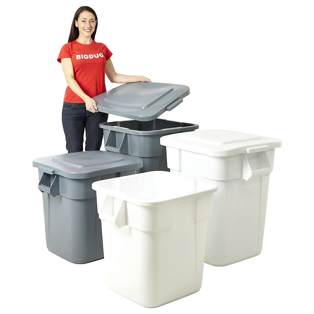 Rubbermaid BRUTE Square Container Bins