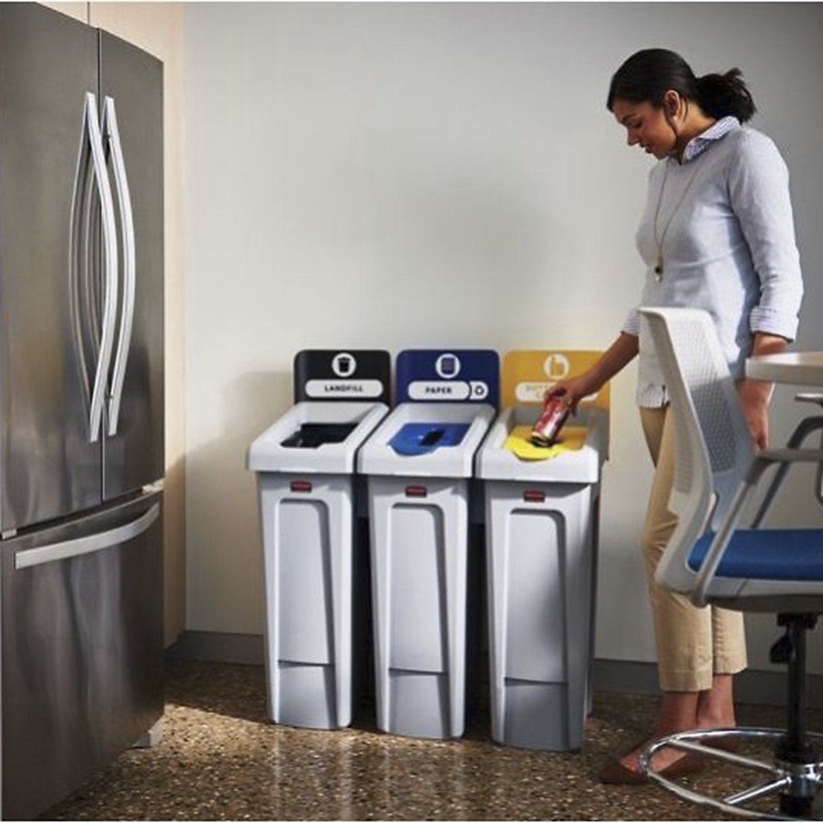 Rubbermaid Slim Jim Recycling Stations (Product illustration 5)-4