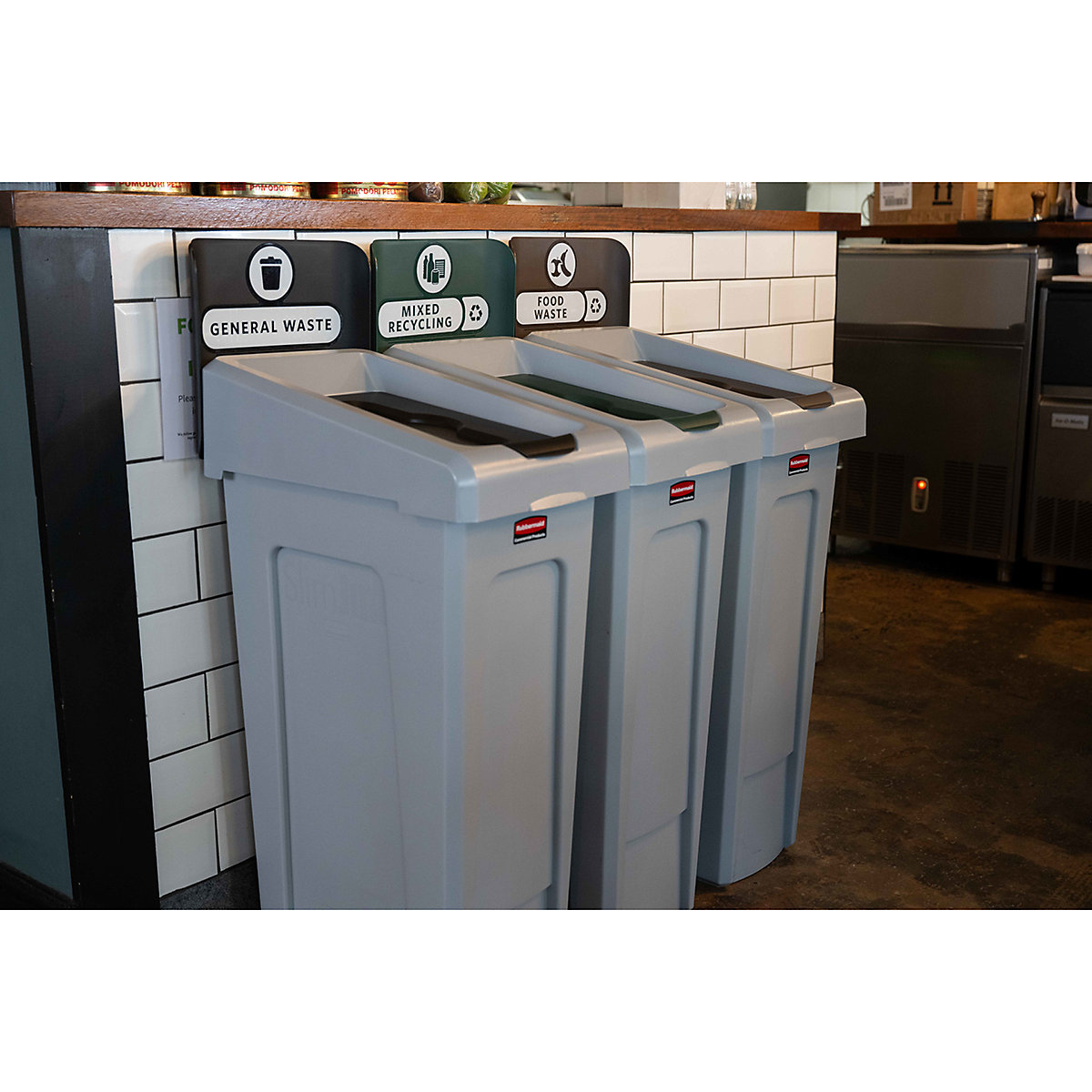 Rubbermaid Slim Jim Recycling Stations (Product illustration 6)-5