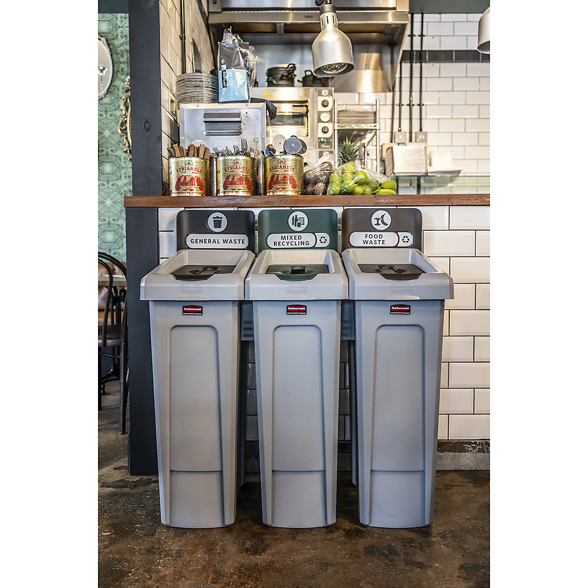 Rubbermaid Slim Jim Recycling Stations (Product illustration 8)-7