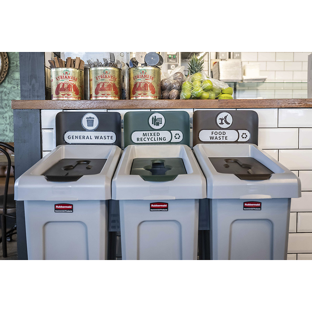 Rubbermaid Slim Jim Recycling Stations (Product illustration 9)-8