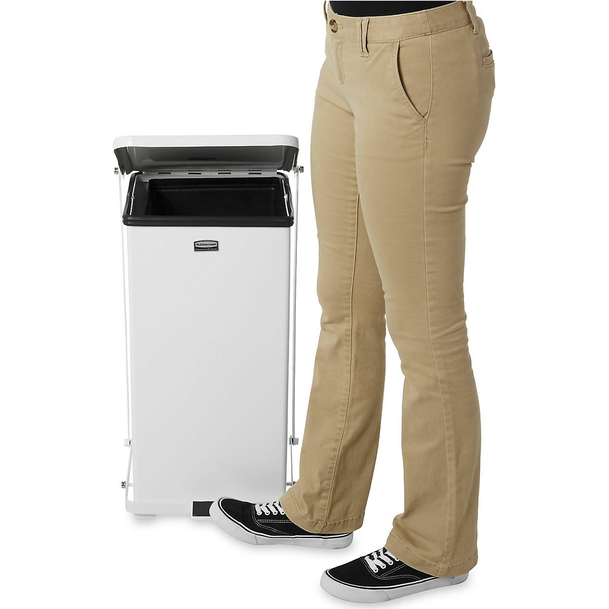 Rubbermaid The Defenders Fire-Resistant Step-On Pedal Bin (Product illustration 4)-3