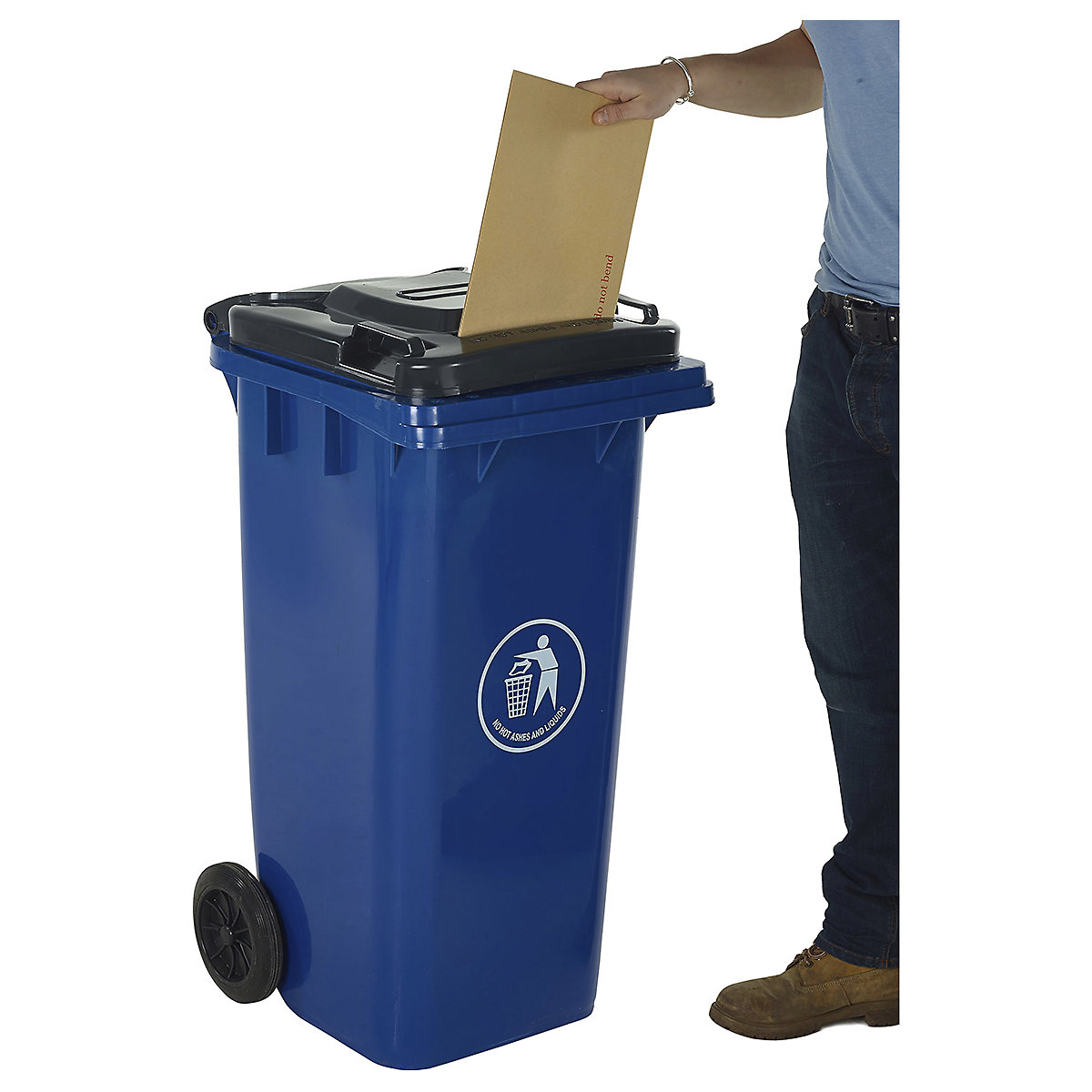 Wheelie Bins with Recycling Lid Options | 120L & 240L (Product illustration 5)-4