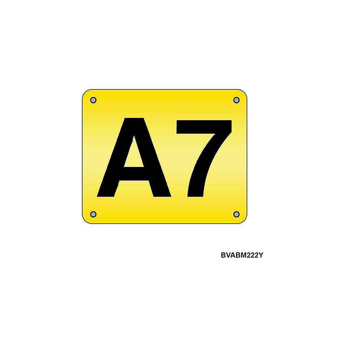 Aisle & Bay ID Markers, Aisle & Bay ID Markers, Aisle & Bay ID Marker 220h x 270w mm Yellow (With 2 x 180mm Characters)-3