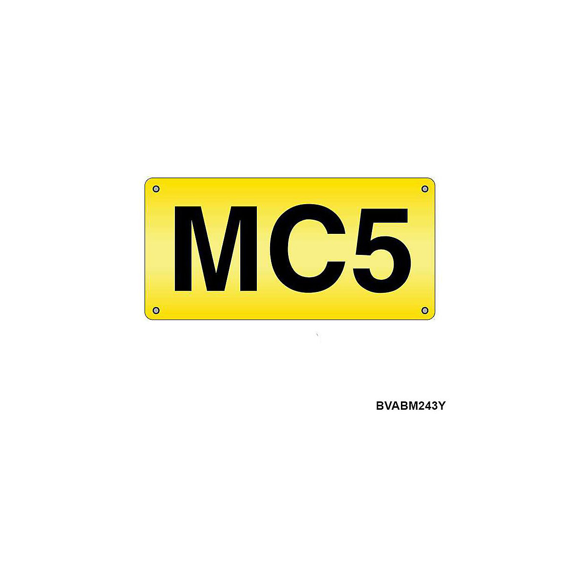 Aisle & Bay ID Markers, Aisle & Bay ID Markers, Aisle & Bay ID Marker 220h x 450w mm Yellow (With 3 x 180mm Characters)-4