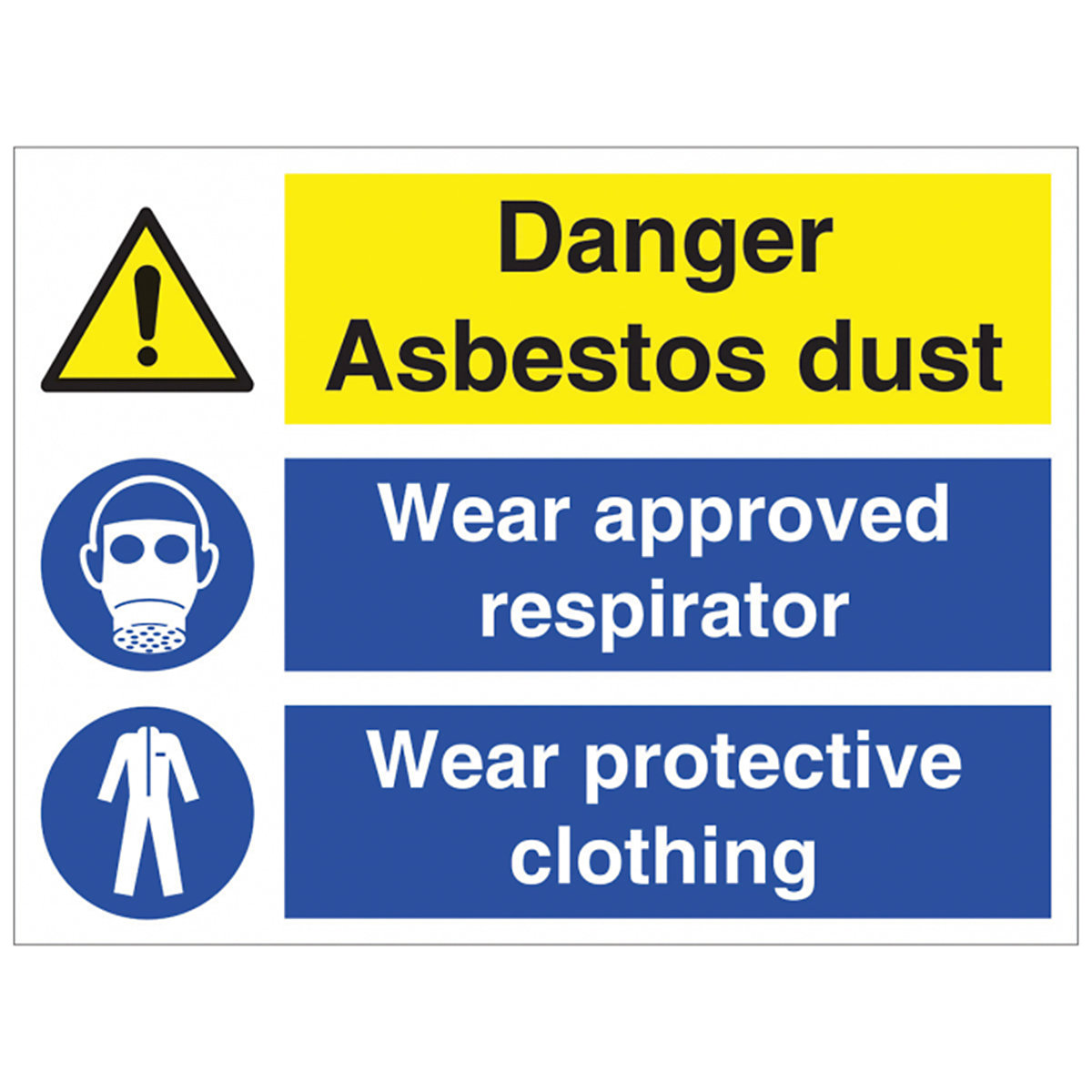 Asbestos Dust Safety Sign