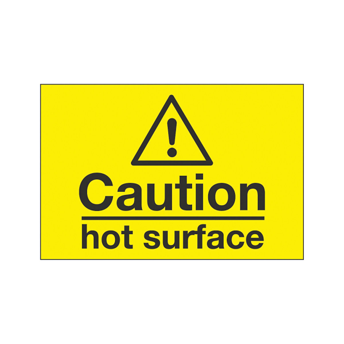 Caution Hot Surface Safety Signs