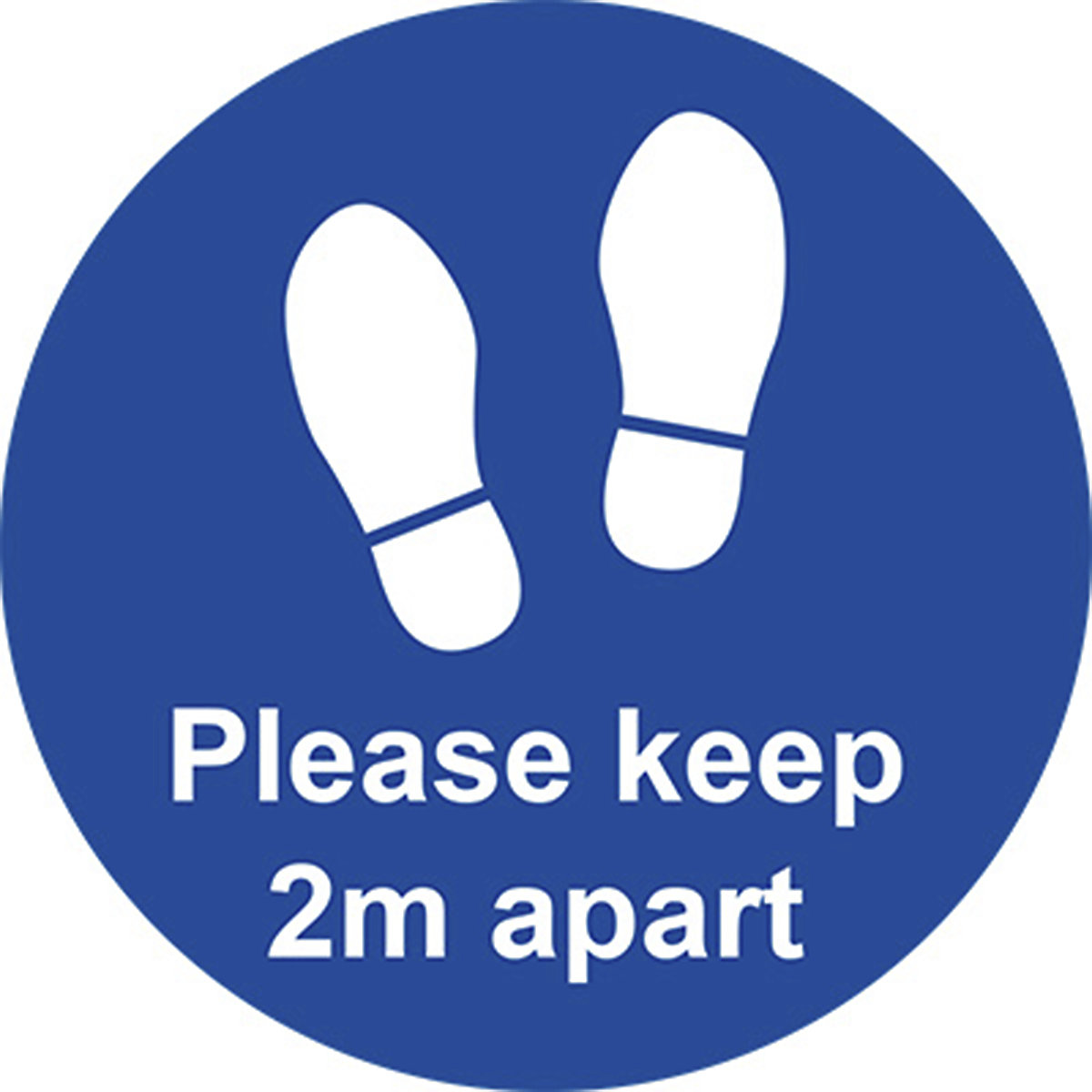 Circular Social Distance Floor Signs