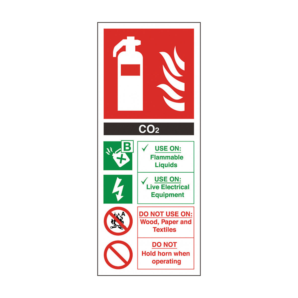 Co2 Extinguisher Safety Signs