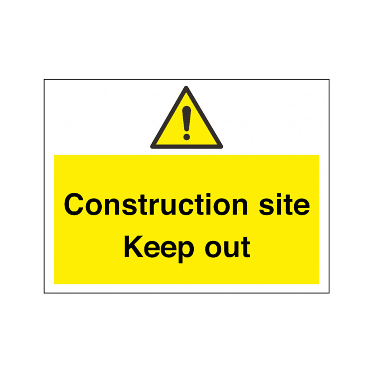 Construction Site Keep Out Warning Signs | Standard or Scaffold