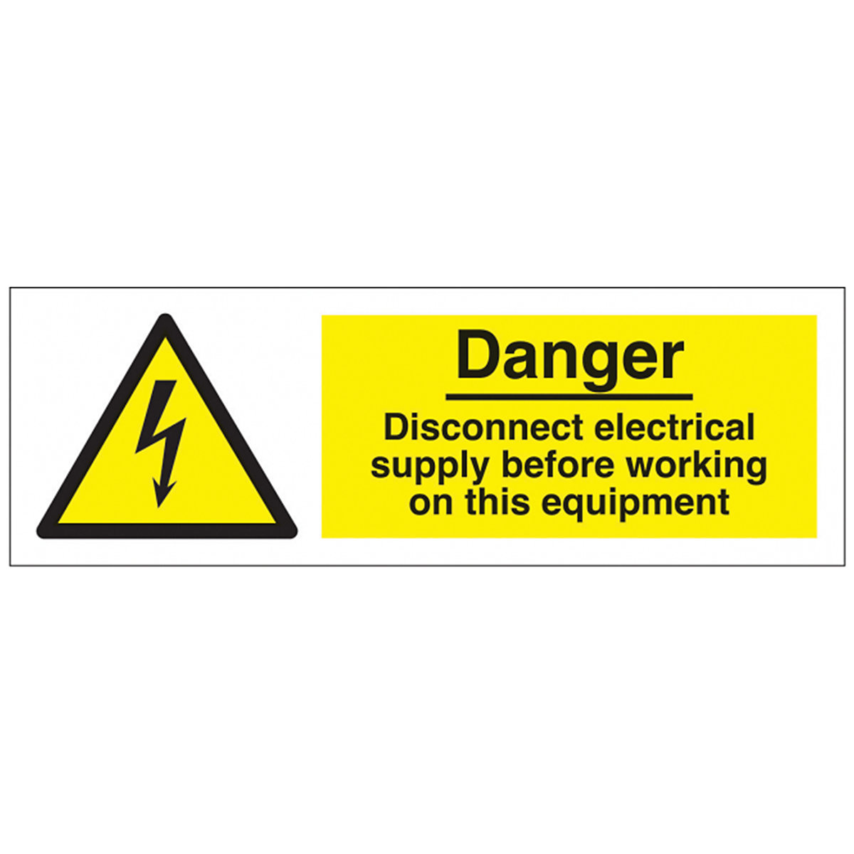Danger Disconnect Electrical Safety Sign