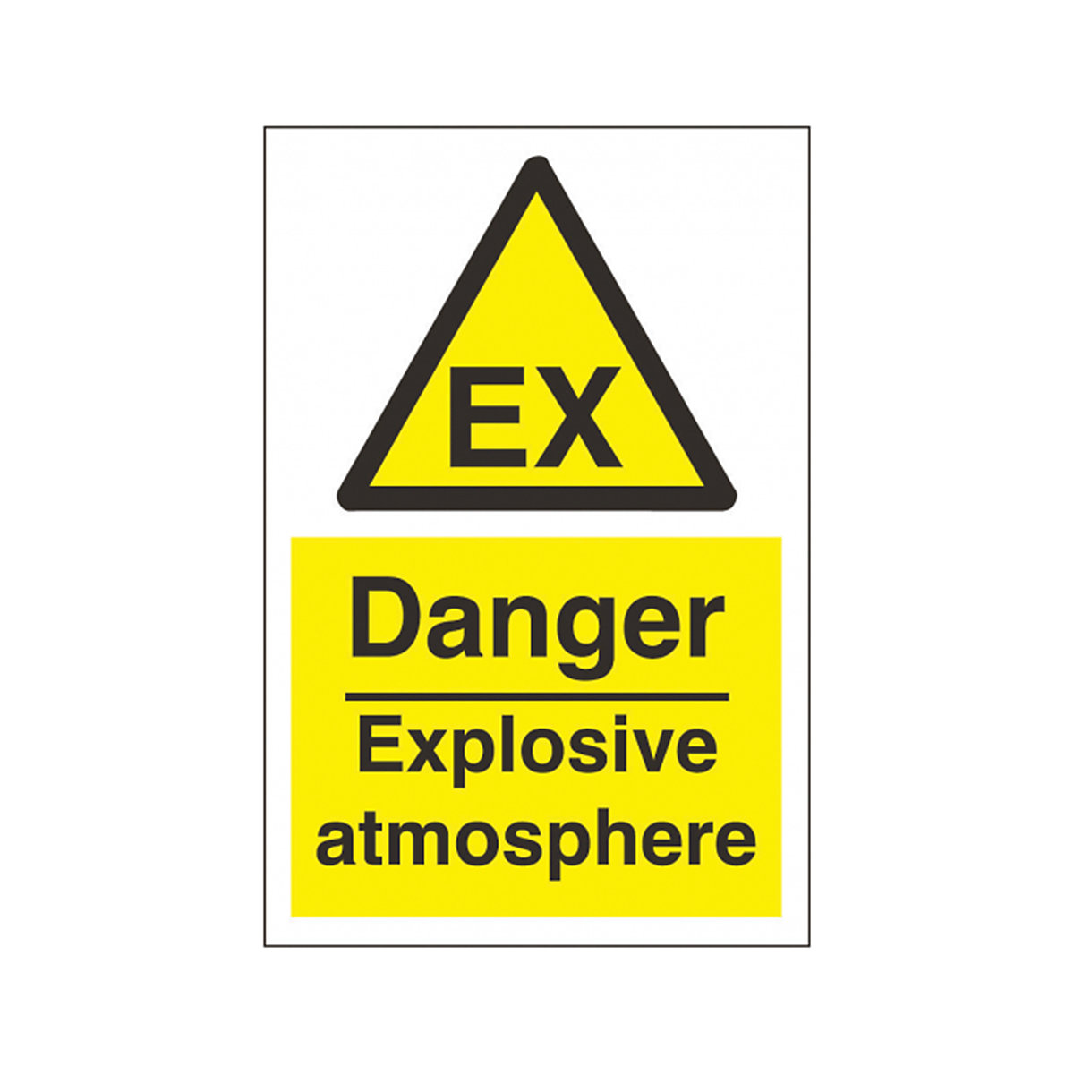 Danger Explosive Atmosphere Safety Sign From BiGDUG