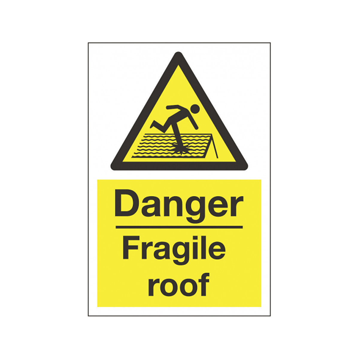 Danger Fragile Roof Signs | Standard & Use Crawling Boards