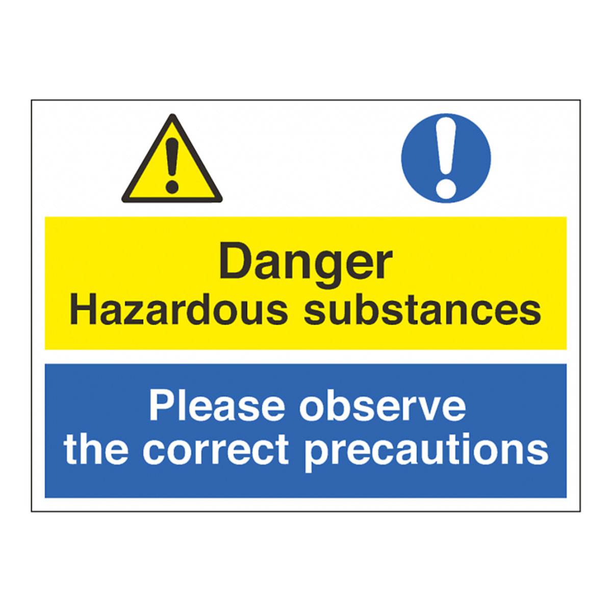 Danger Hazardous Correct Precautions Safety Sign