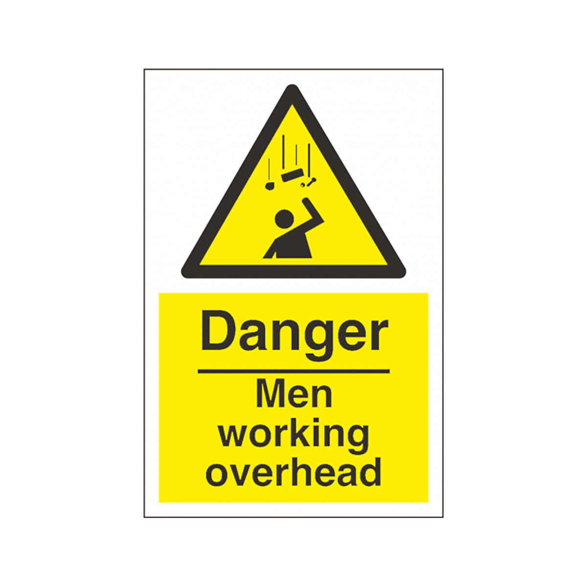 Danger Men Working Overhead Safety Sign From BiGDUG