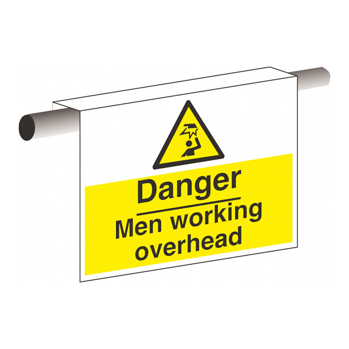 Danger Men Working Overhead Safety Sign With BiGDUG