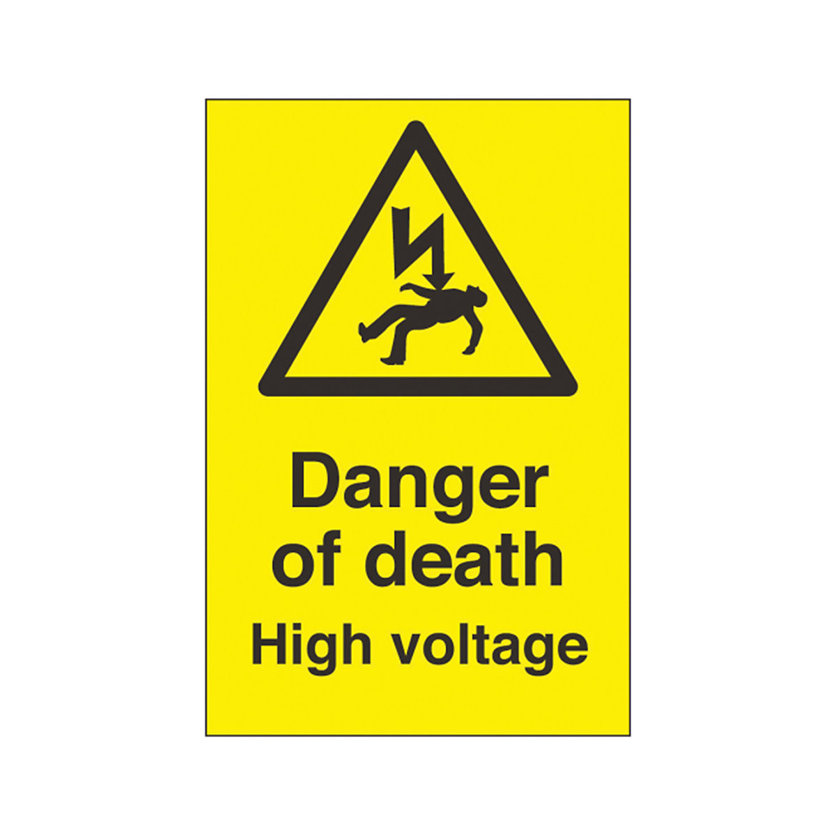 Danger Of Death High Voltage Safety Sign