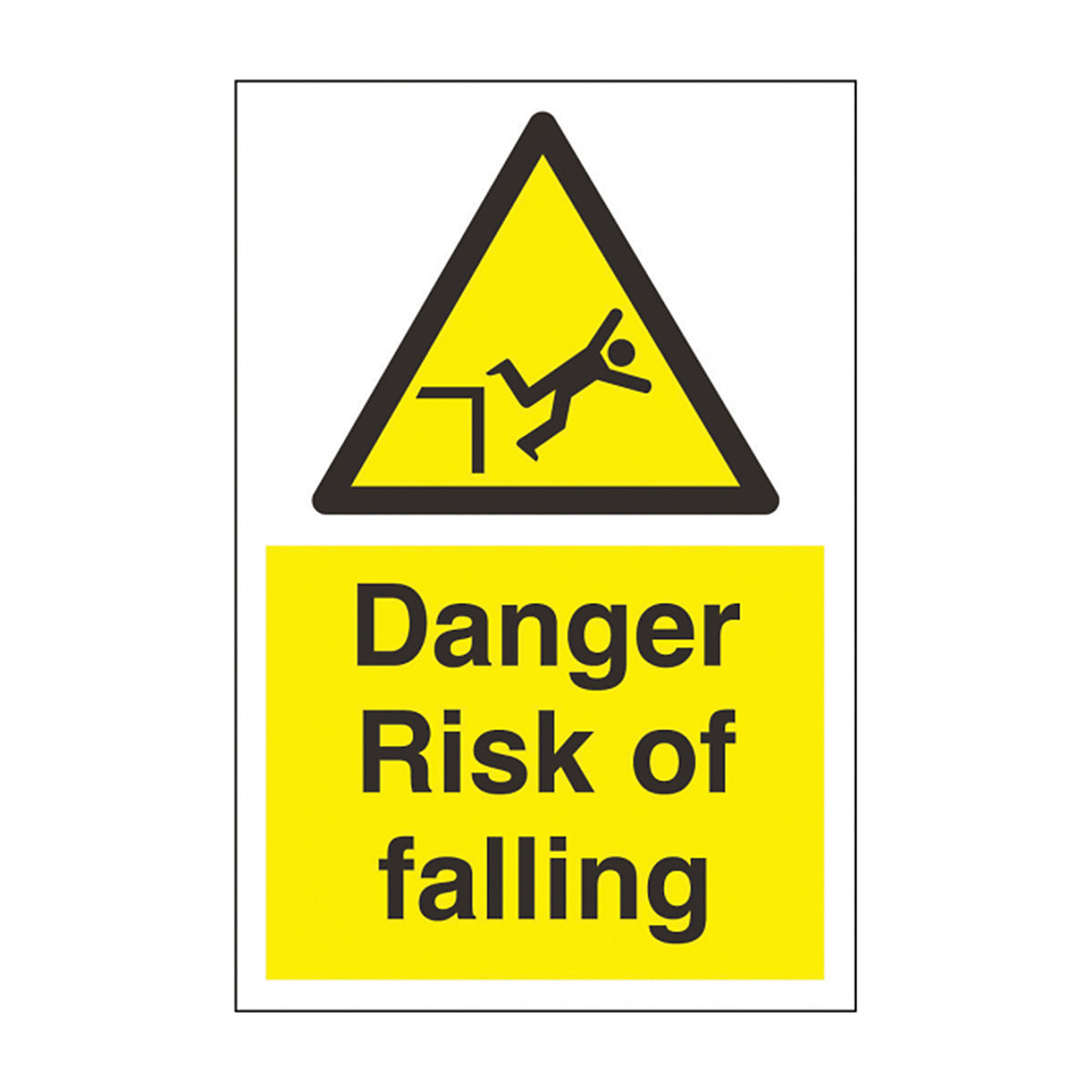 Danger Risk Of Falling Safety Sign