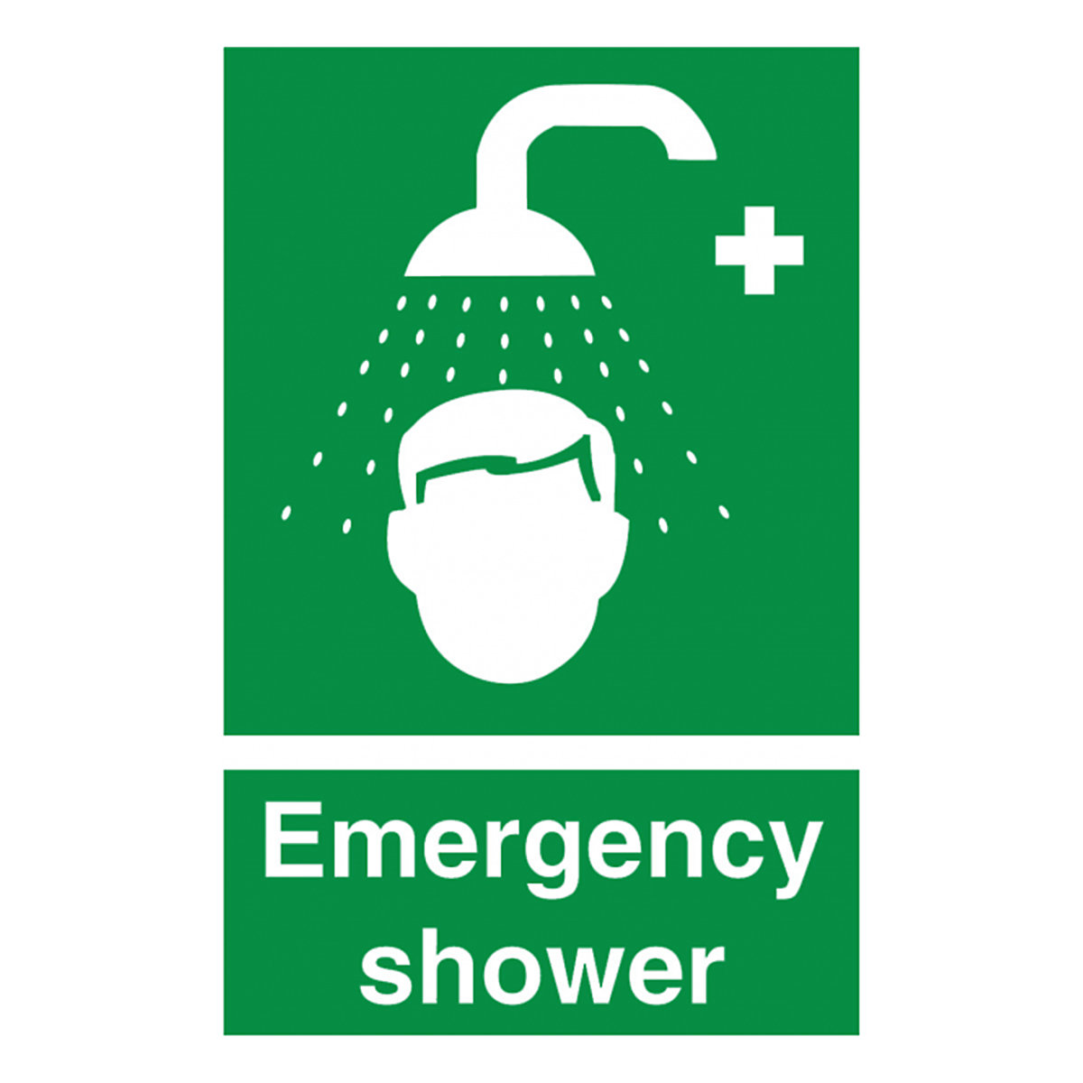 Emergency Shower Safety Sign