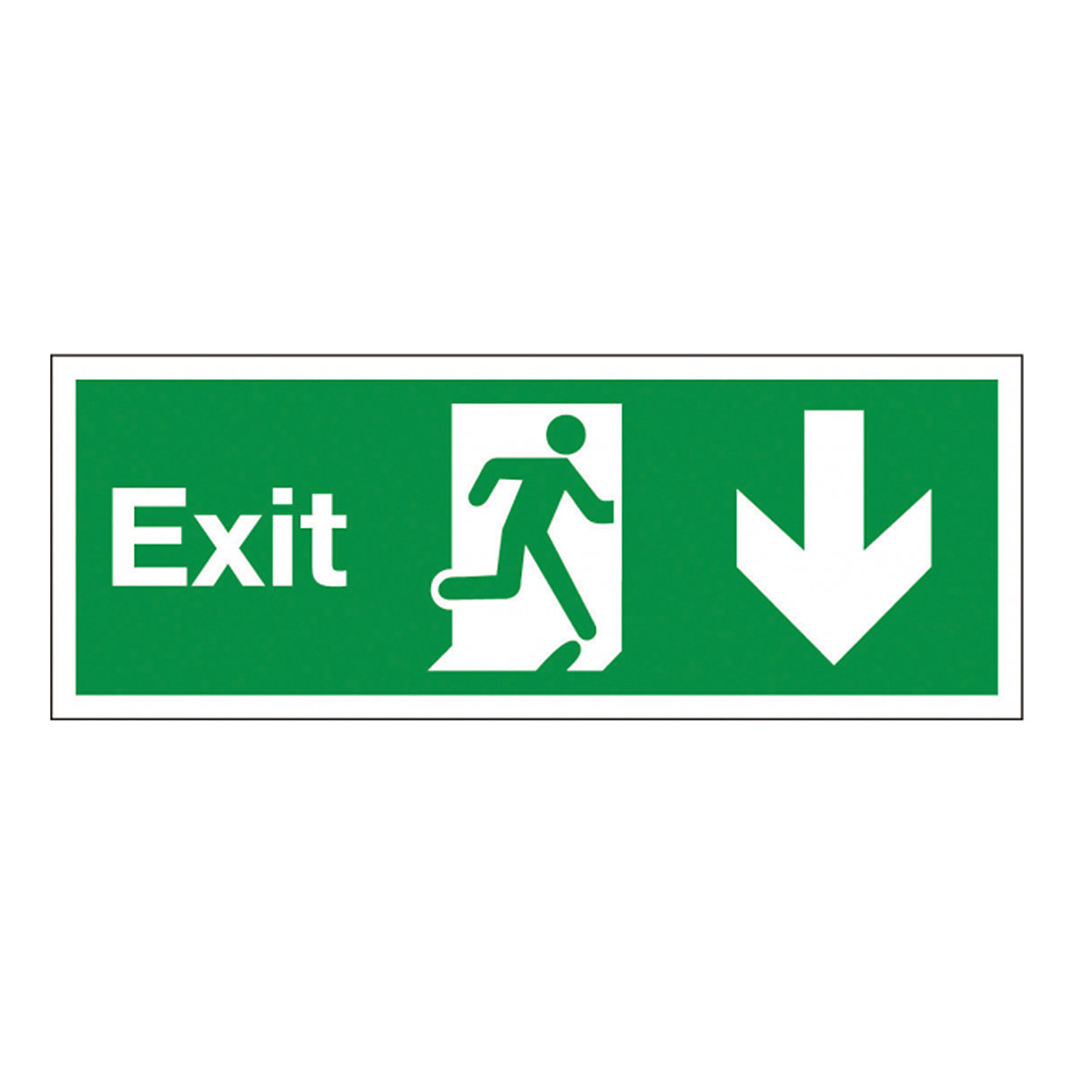 Exit Arrow Down Safety Signs