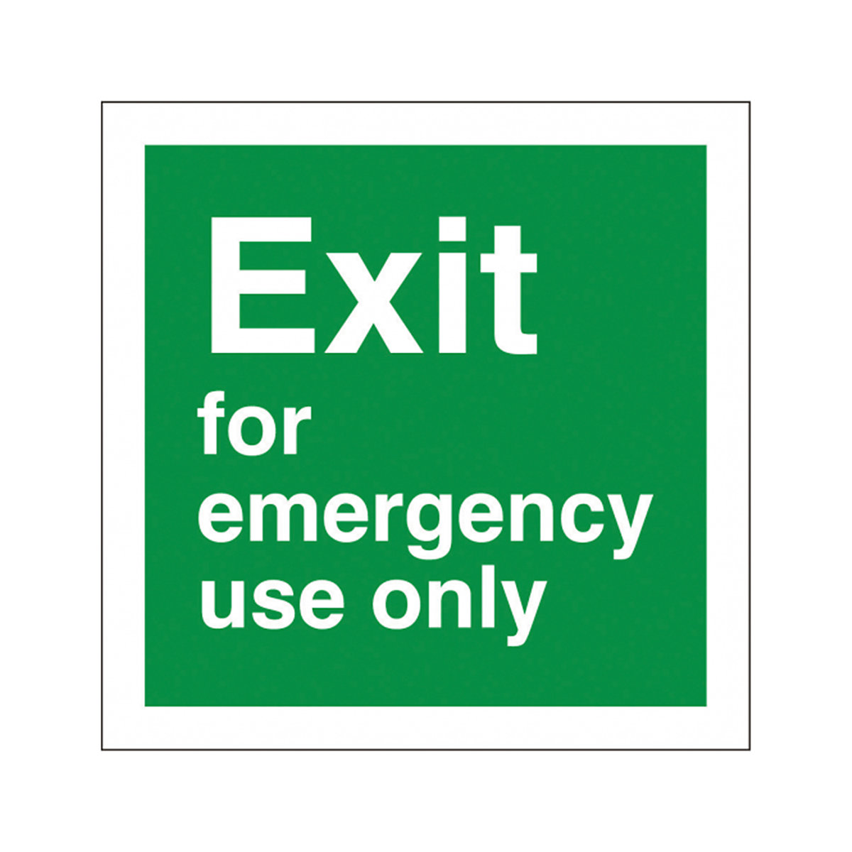 Exit For Emergency Use Only Safety Signs