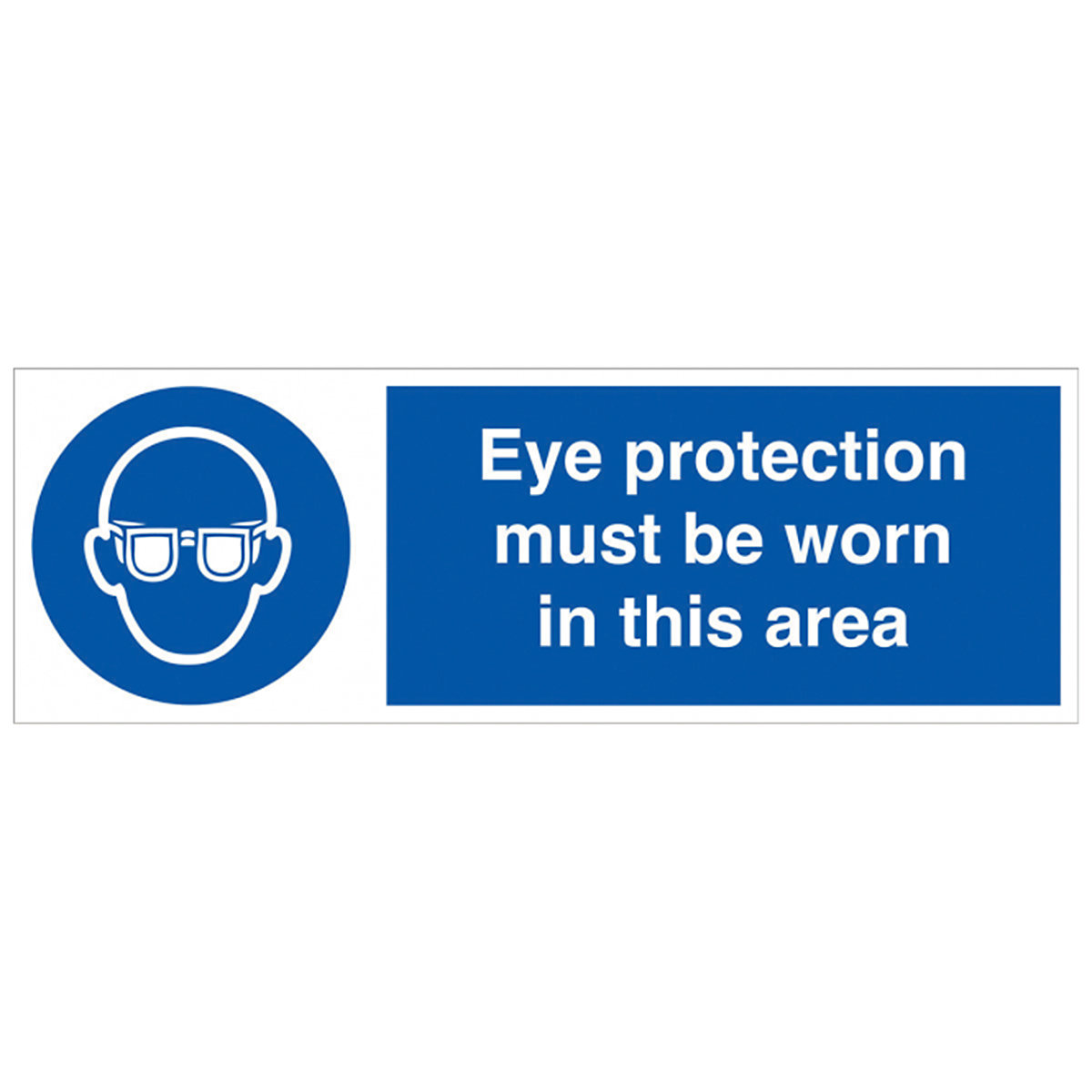 Eye Protection Must Be Worn Safety Signs | In This Area or Beyond This Point