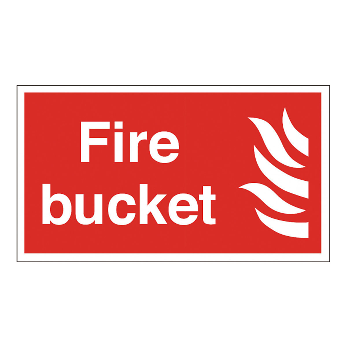 Fire Bucket Safety Signs