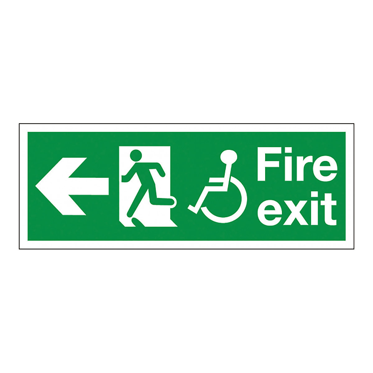 Fire Exit Left Refuge Safety Signs