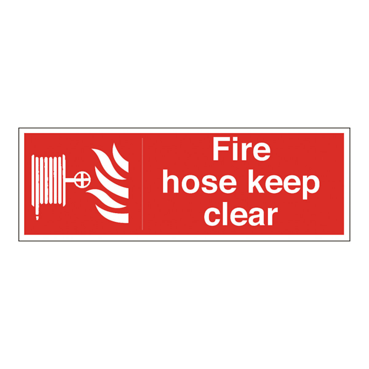 Fire Hose Keep Clear Safety Signs