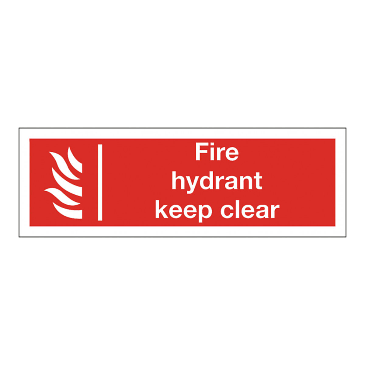 Fire Hydrant Keep Clear Safety Signs